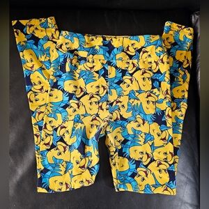 Lularoe Leggings Disney Little Mermaid Flounder Kids size L/XL EUC